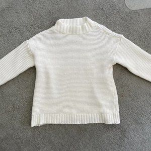 Sonoma Goods For Life x Lauren Lane Mockneck Sweater, Size S, Ivory